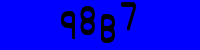 Blue Captcha Image