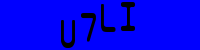 Blue Captcha Image