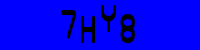 Blue Captcha Image