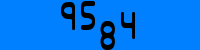Blue Captcha Image