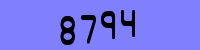 Blue Captcha Image