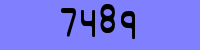 Blue Captcha Image