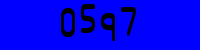 Blue Captcha Image