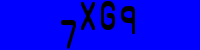 Blue Captcha Image