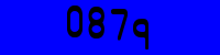 Blue Captcha Image
