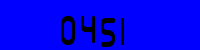 Blue Captcha Image