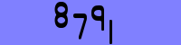 Blue Captcha Image